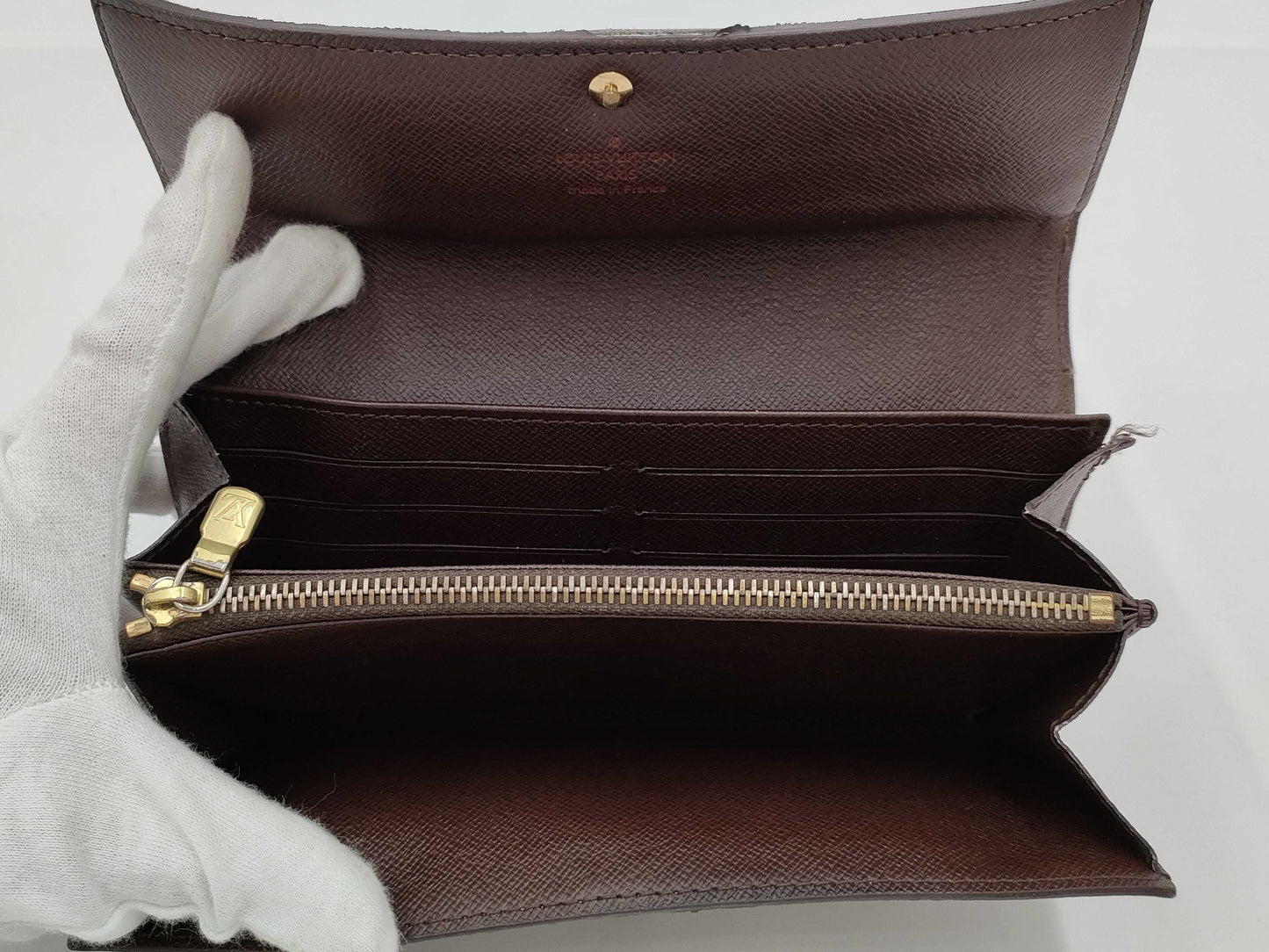 LOUIS VUITTON Damier Portefeuille Sarah CT2057 Wallet