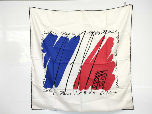 CELINE Silk Large Scarf