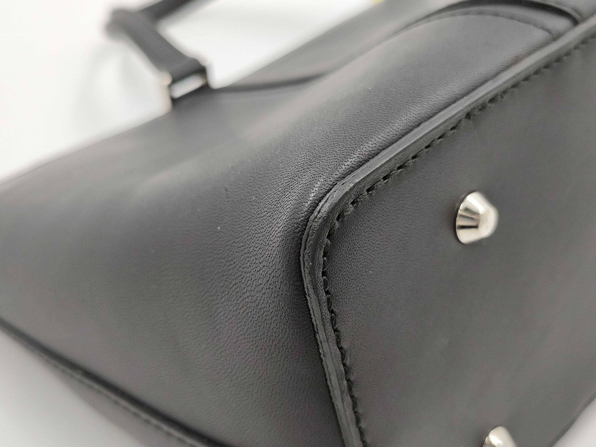 BURBERRY Leather Medium Check Bag Handbag