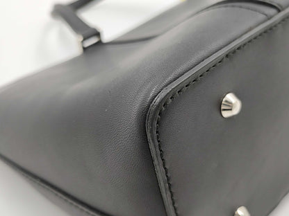 BURBERRY Leather Medium Check Bag Handbag