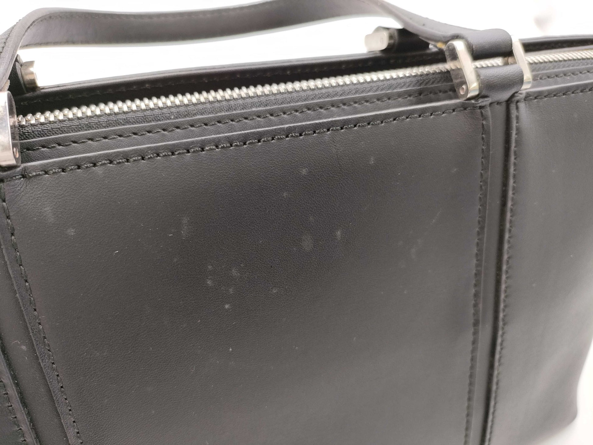 BURBERRY Leather Medium Check Bag Handbag