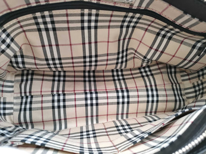 BURBERRY Leather Medium Check Bag Handbag
