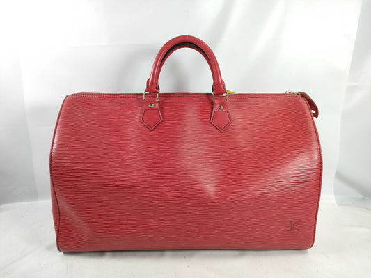 LOUIS VUITTON Epi Speedy 40 Boston Bag