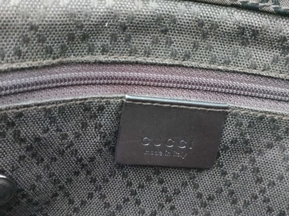 GUCCI Bamboo Hand Canvas Handbag