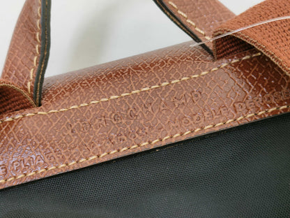 LONG CHAMP Nylon x Leather Backpack