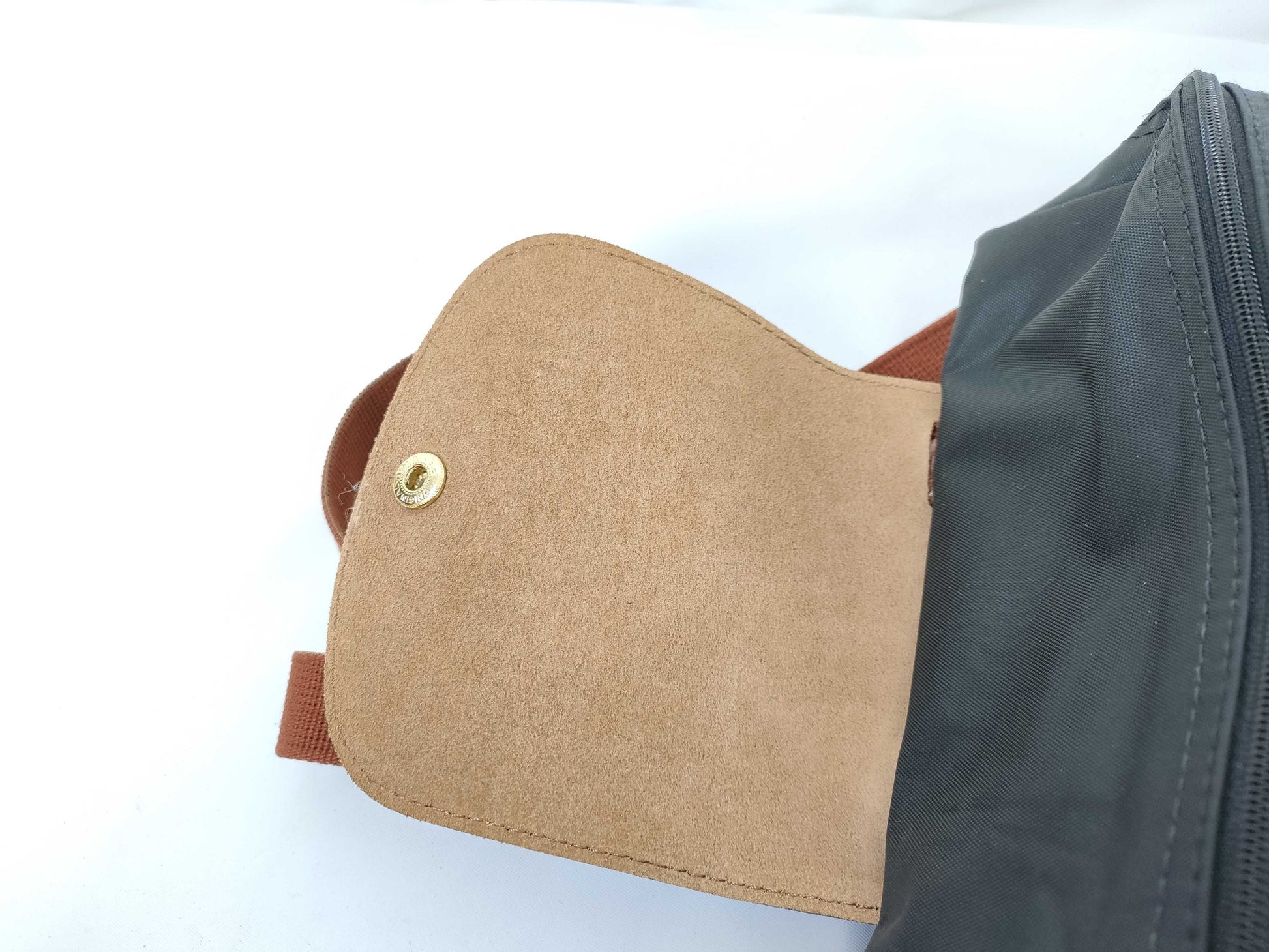 LONG CHAMP Nylon x Leather Backpack
