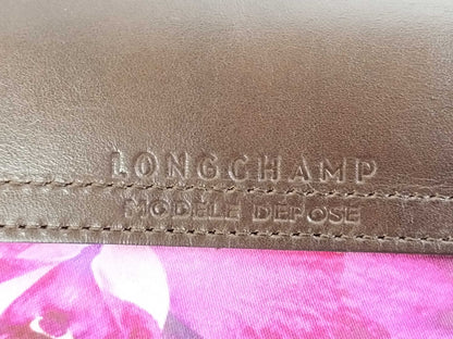 LONG CHAMP Le Pliage Floral Print Nylon and Leather Tote Bag