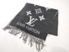 LOUIS VUITTON Monogram Cashmere Scarf Black Scarf