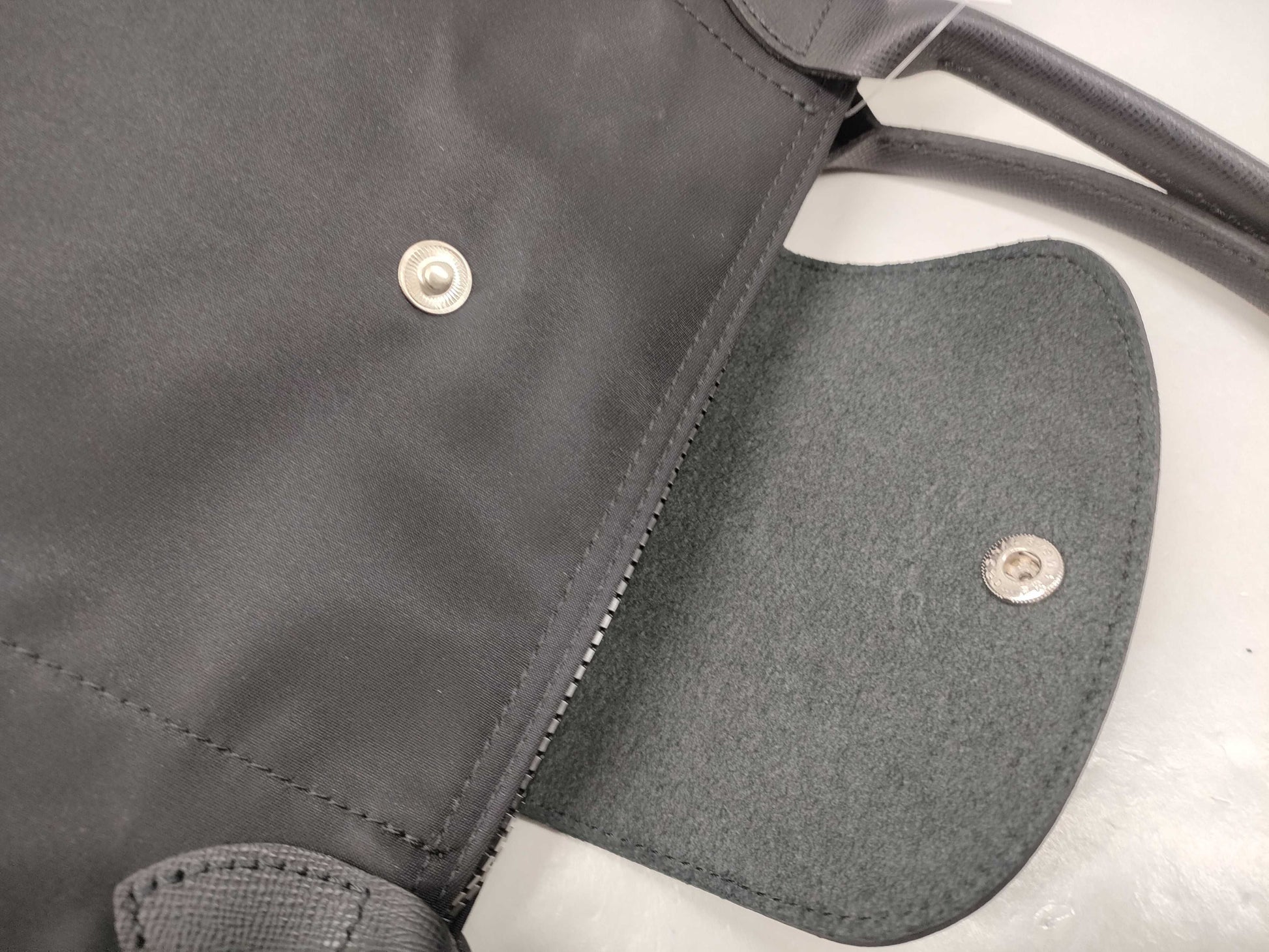 LONG CHAMP Pliage Nylon Black Tote Bag
