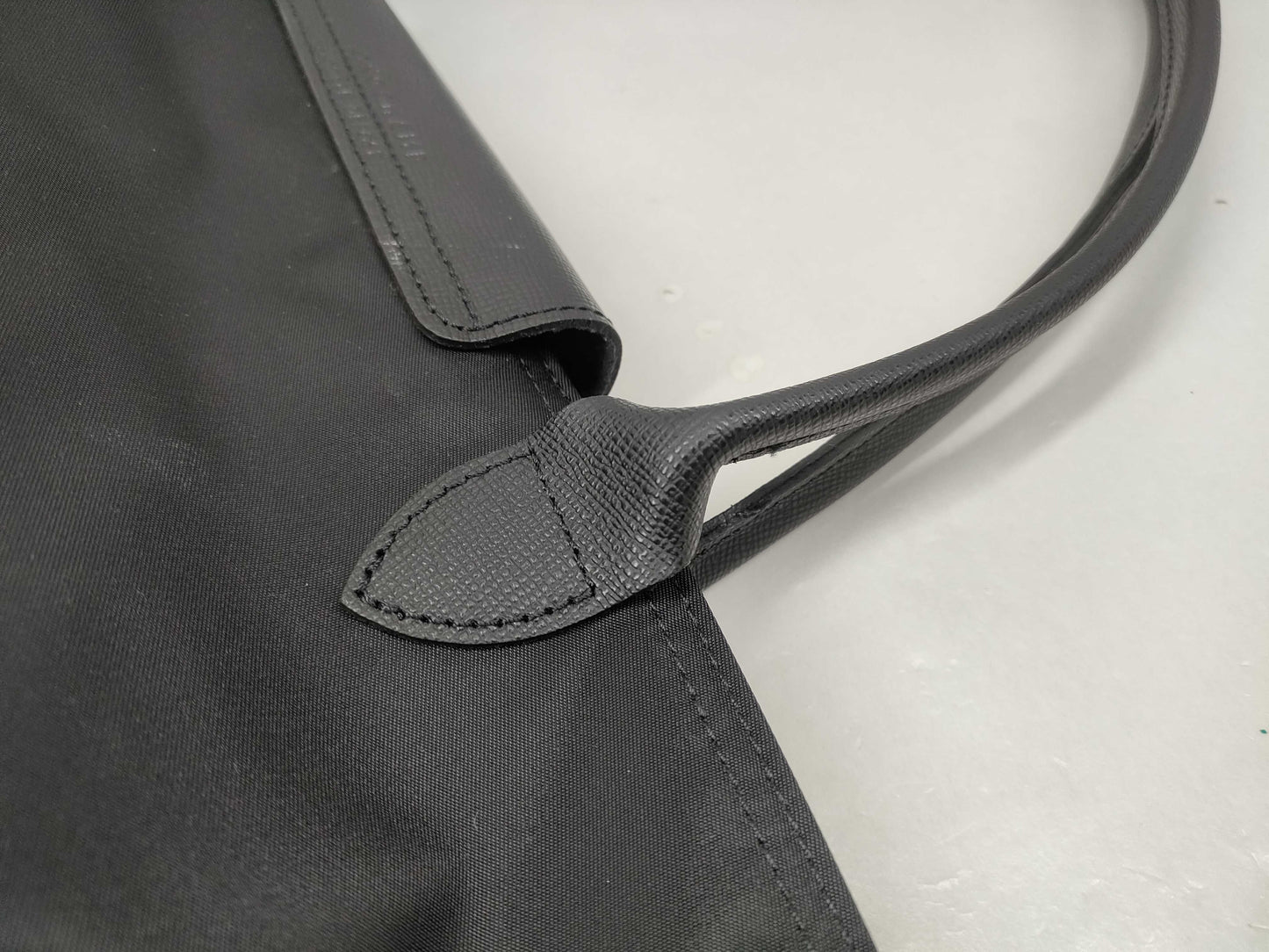 LONG CHAMP Pliage Nylon Black Tote Bag