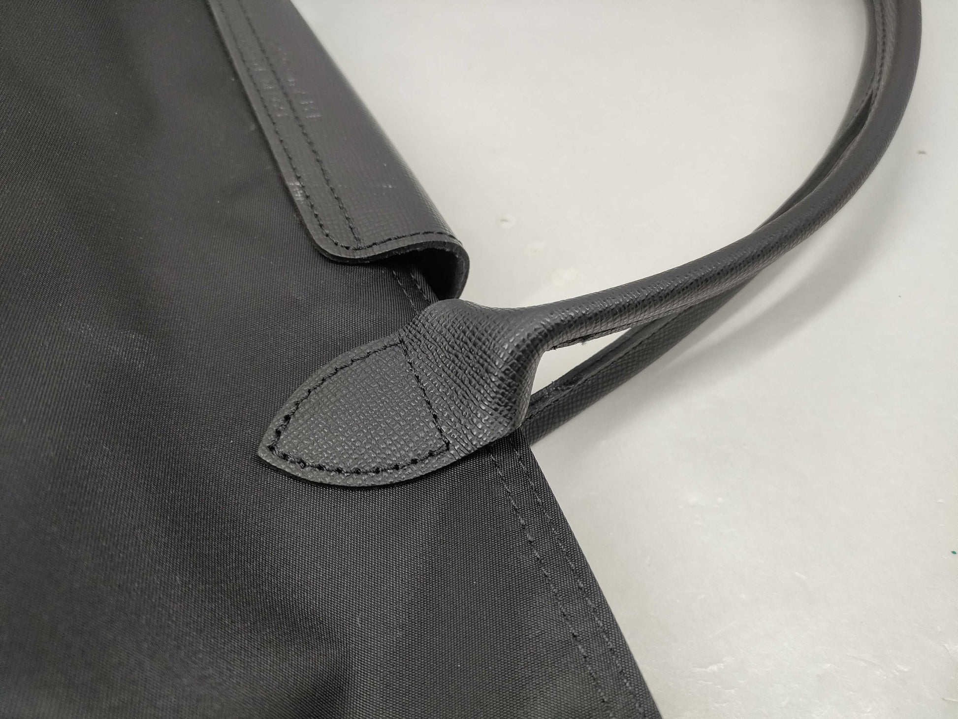 LONG CHAMP Pliage Nylon Black Tote Bag