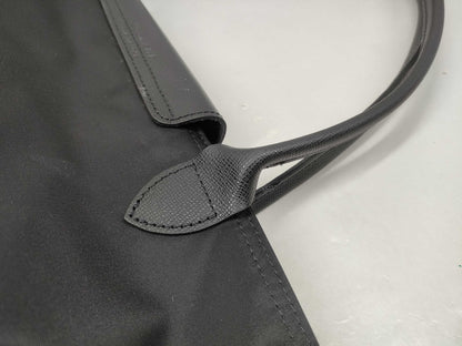 LONG CHAMP Pliage Nylon Black Tote Bag