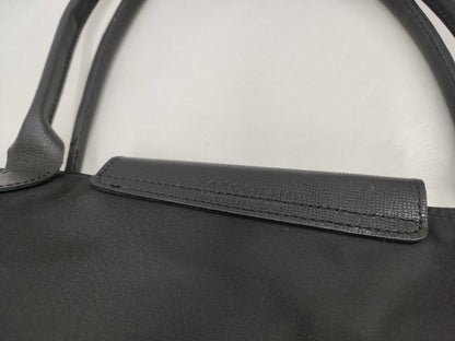 LONG CHAMP Pliage Nylon Black Tote Bag