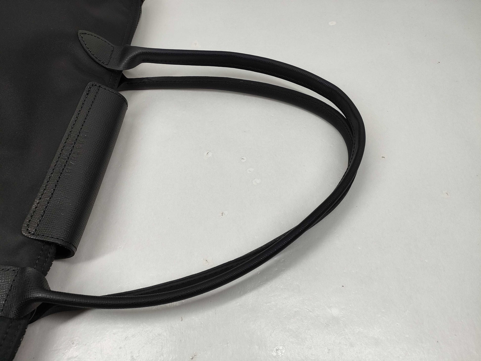 LONG CHAMP Pliage Nylon Black Tote Bag