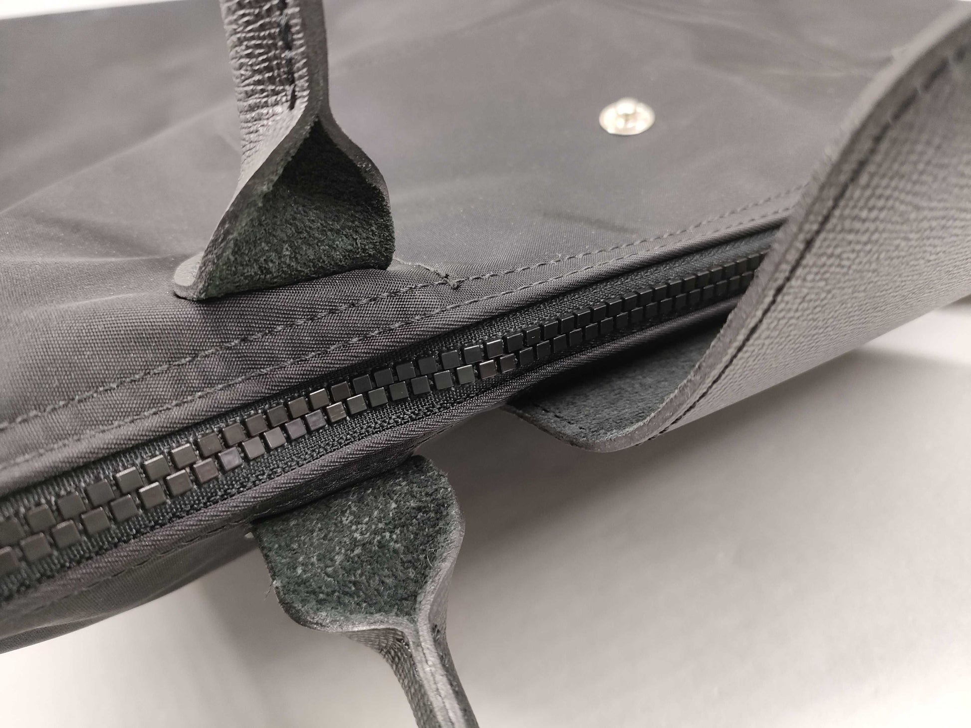 LONG CHAMP Pliage Nylon Black Tote Bag