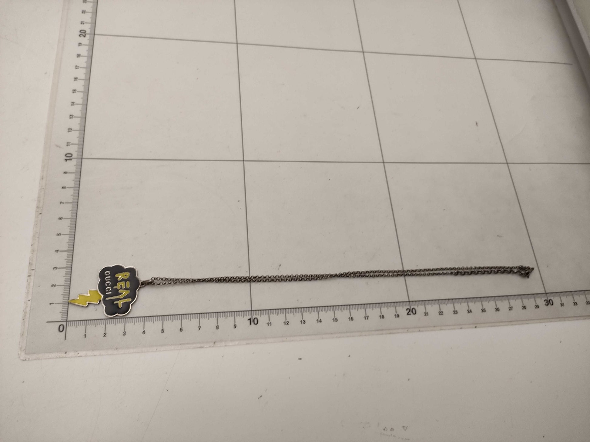 GUCCI Gucci Ghost REAL Logo Necklace