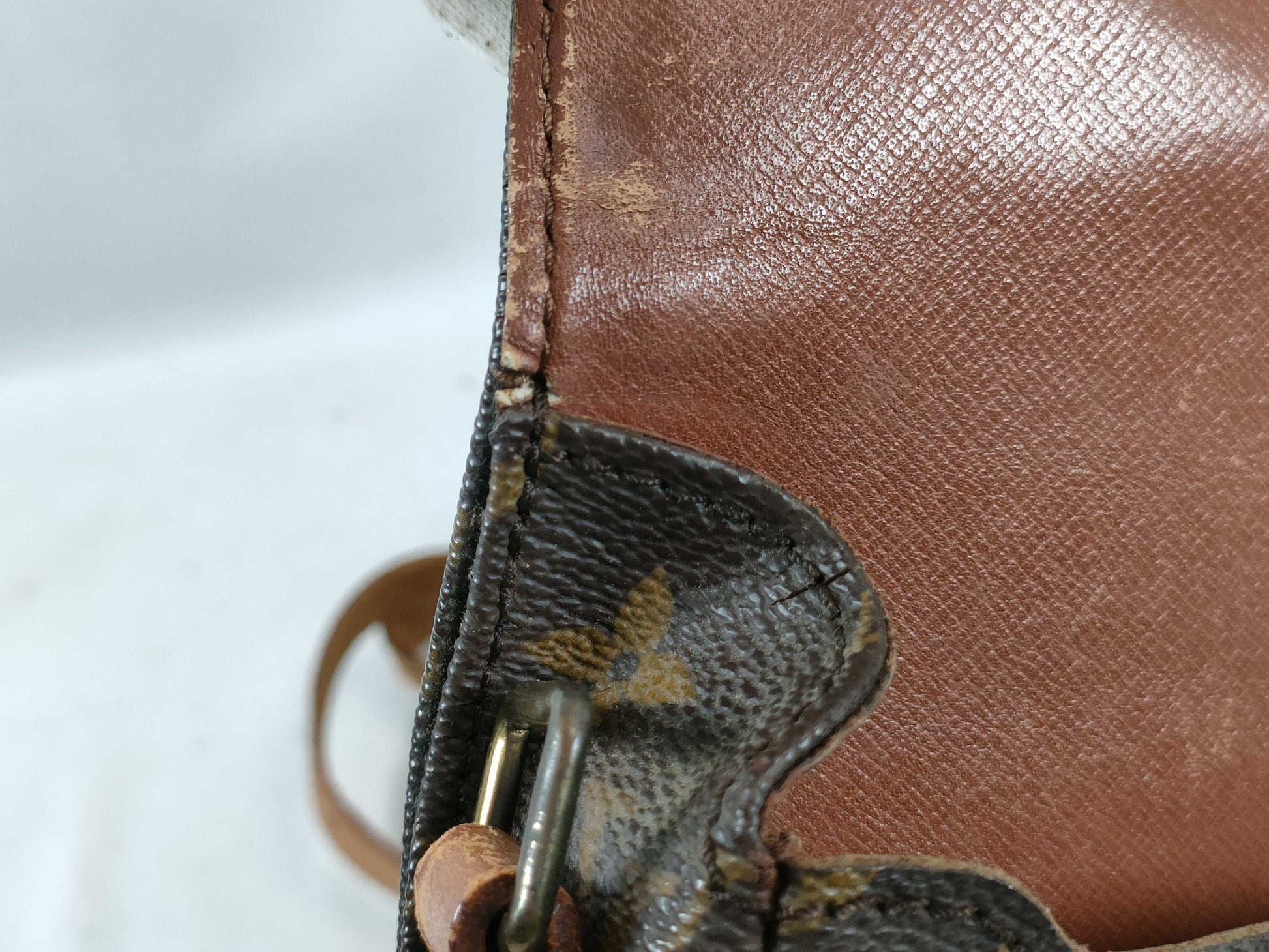 LOUIS VUITTON M51233 Monogram Mini Cartouchiere Shoulder Bag