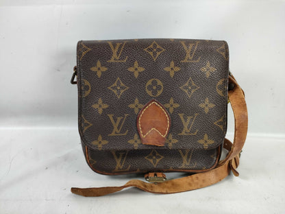 LOUIS VUITTON M51233 Monogram Mini Cartouchiere Shoulder Bag