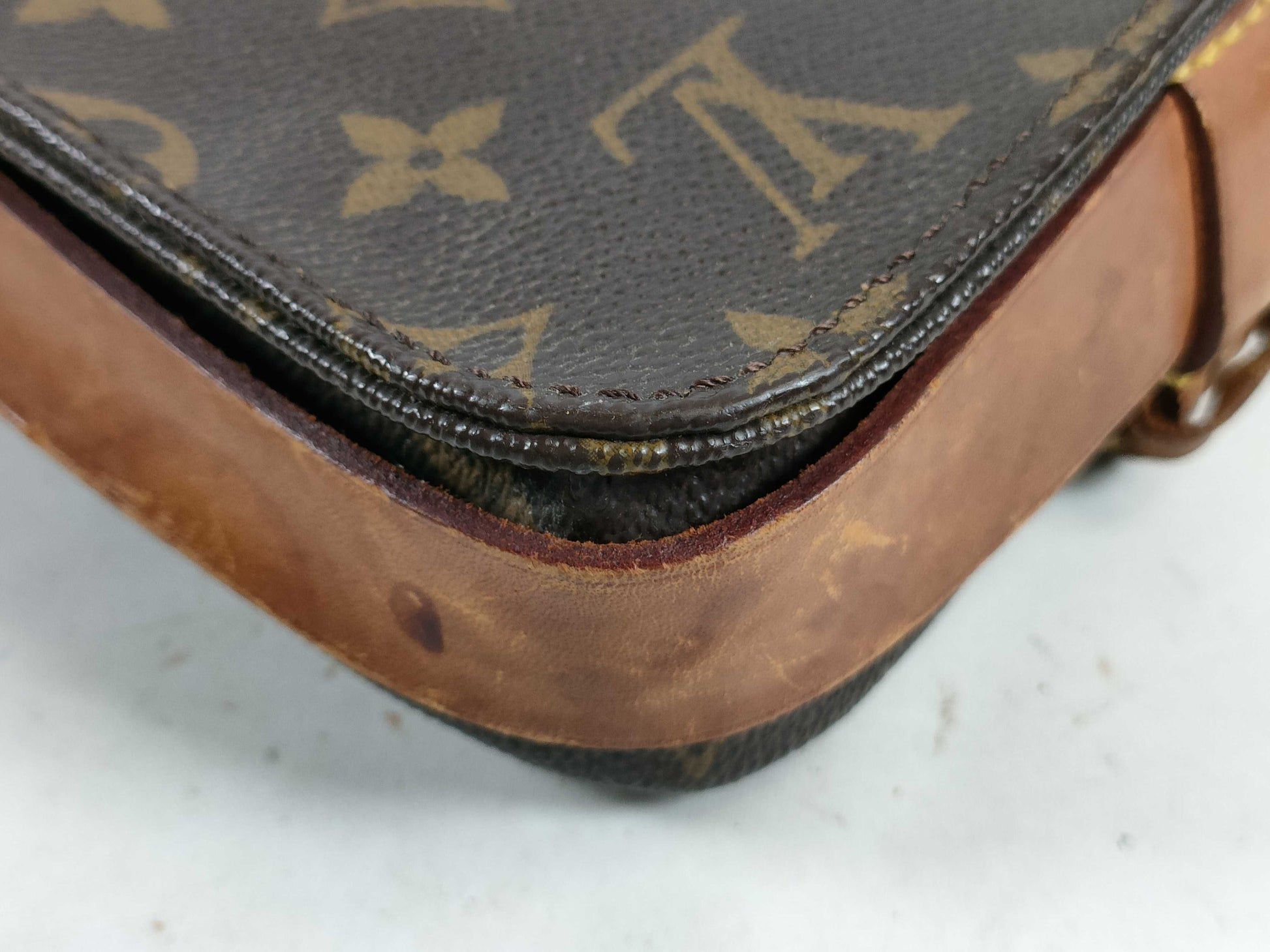 LOUIS VUITTON M51233 Monogram Mini Cartouchiere Shoulder Bag