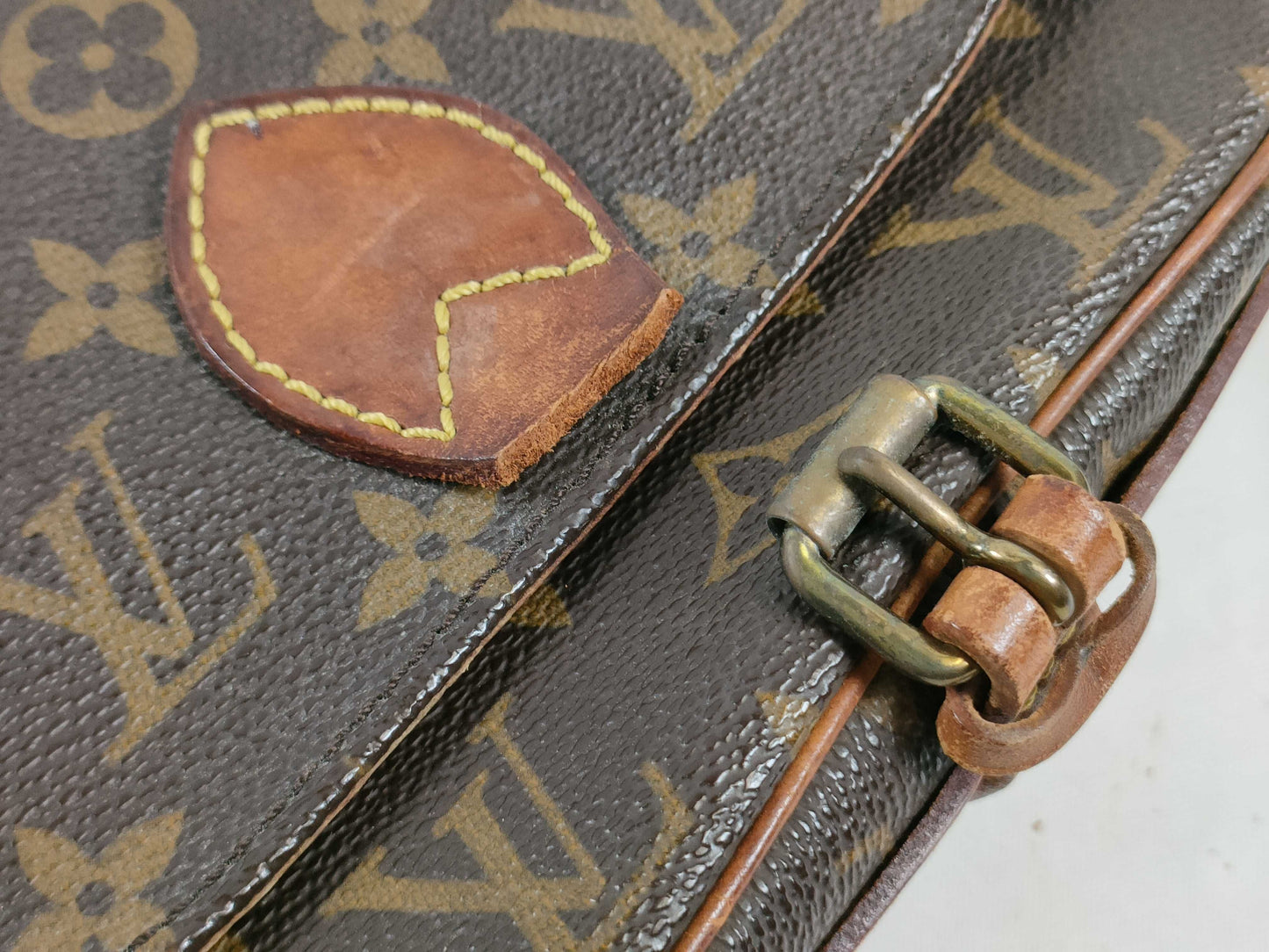 LOUIS VUITTON M51233 Monogram Mini Cartouchiere Shoulder Bag