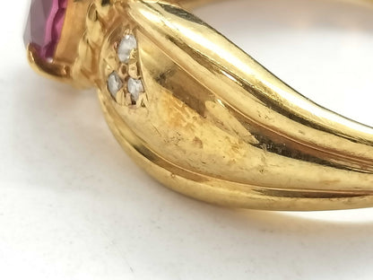 TL 1.05ct D 0.05ct K18 4.8g Ring 