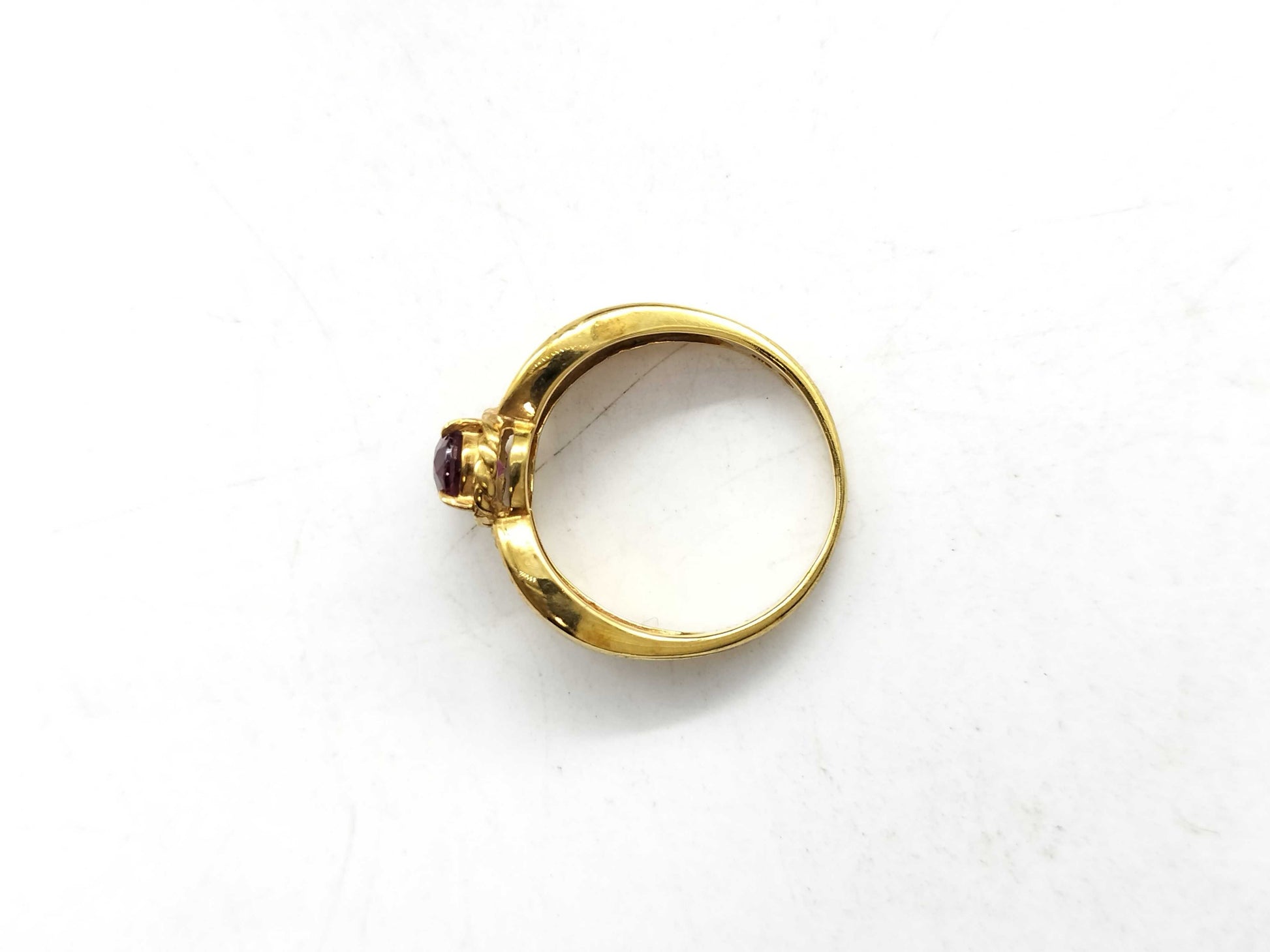TL 1.05ct D 0.05ct K18 4.8g Ring 