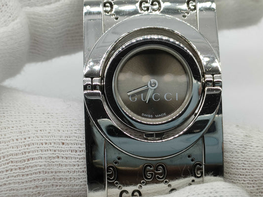 GUCCI GG Pattern Bangle Watch 112 Undying Women's Watch