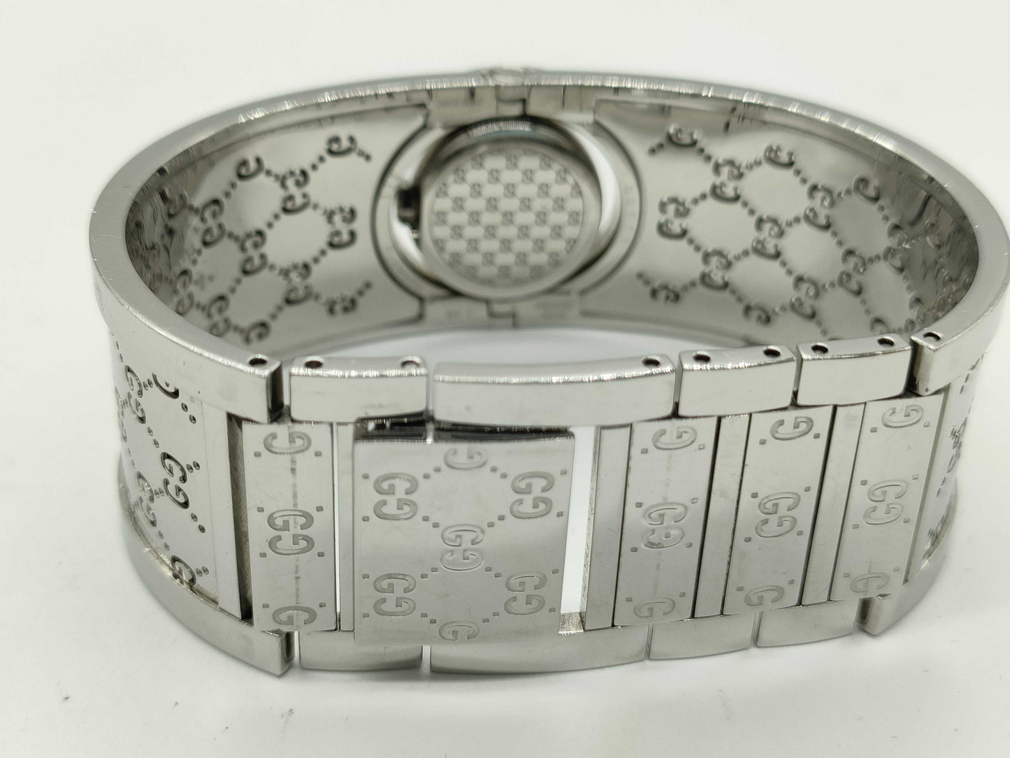 GUCCI GG Pattern Bangle Watch 112 Undying Women's Watch