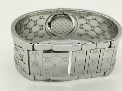 GUCCI GG Pattern Bangle Watch 112 Undying Women's Watch