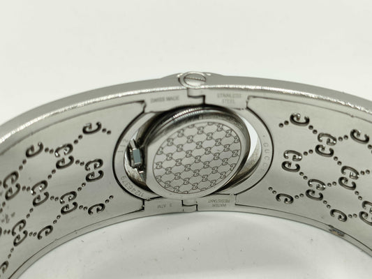 GUCCI GG Pattern Bangle Watch 112 Undying Women's Watch