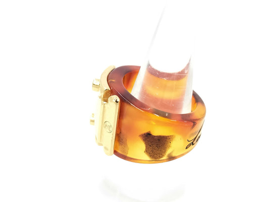 LOUIS VUITTON Monogram M65204 Berg Lockme Tortoiseshell Ring