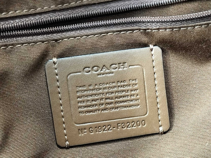 COACH Signature F32200 Signature Backpack Leather PVC Backpack