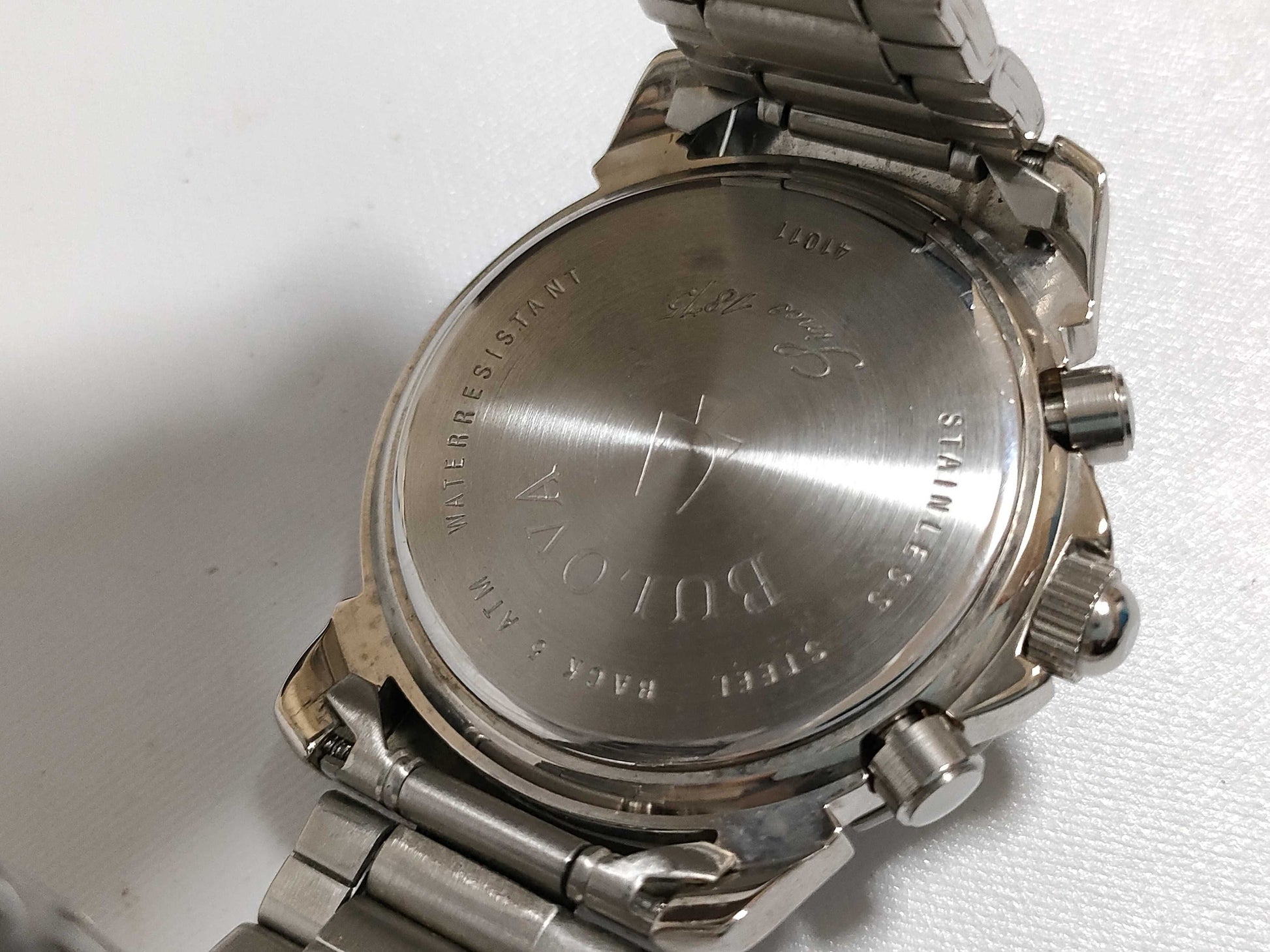 BULOVA Chrono Date 41011 Men's Watch with Box