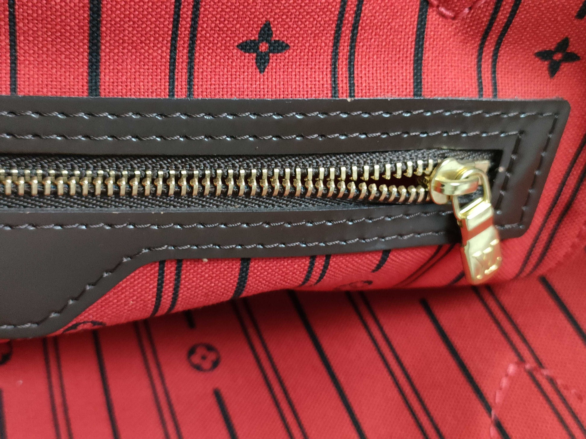 LOUIS VUITTON N51105 Damier Neverfull MM Old Model Tote Bag