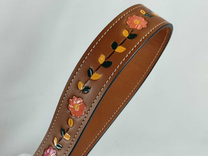 COACH CJ817 Leather Shoulder Bag