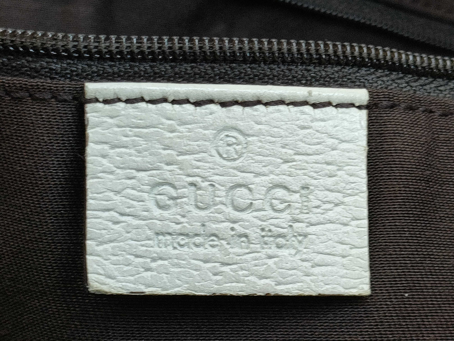 GUCCI 163805 GG Canvas Princess White Tote Bag