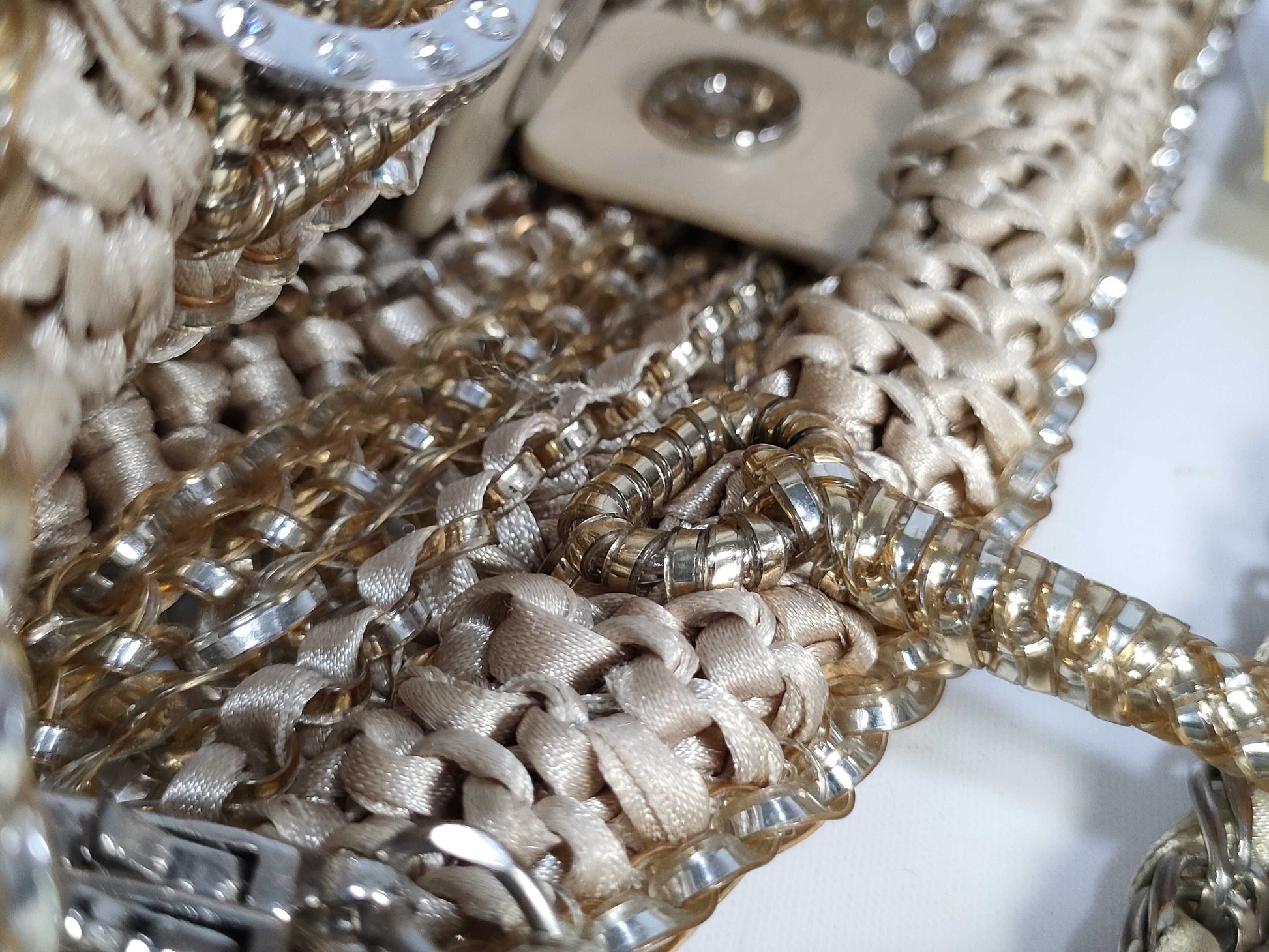ANTEPRIMA Cristallo Fiocco 2-Way Chain Handbag