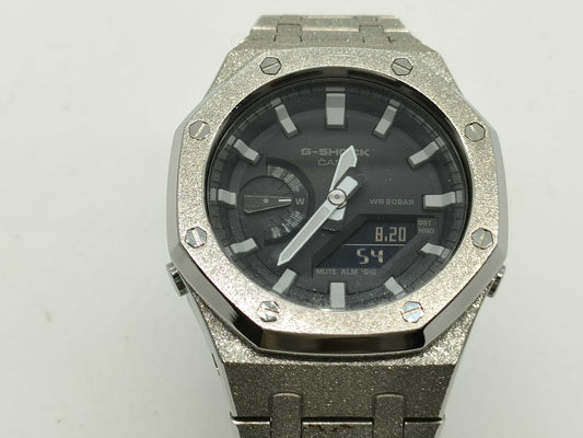 CASIO GA-2100 5611 Frosted Silver Men's Watch