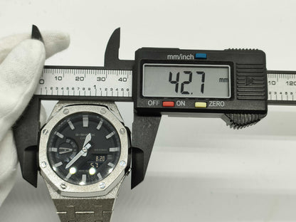 CASIO GA-2100 5611 Frosted Silver Men's Watch