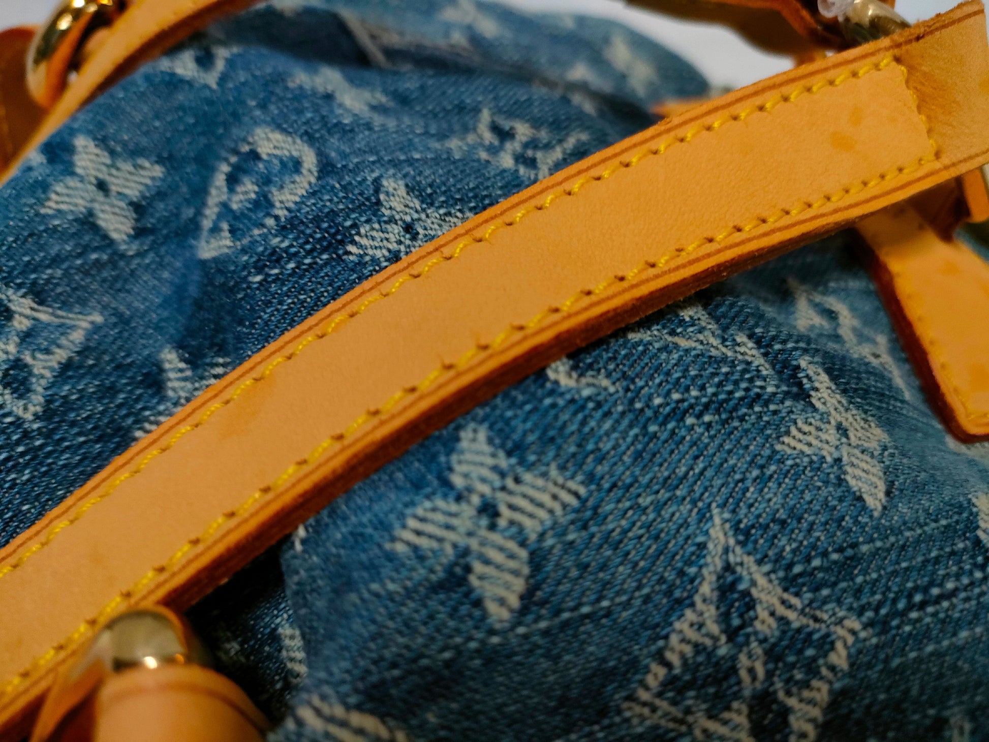 LOUIS VUITTON M95057 Monogram Denim Sac-Ado PM Backpack