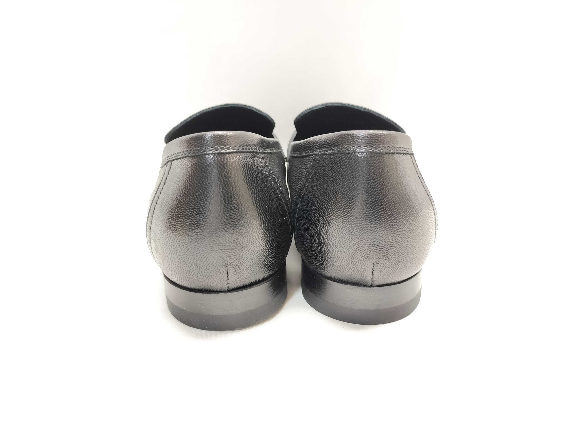 HERMES Paris Moccasin/Black Loafers
