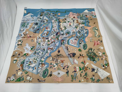 HERMES Carre Carre 90/Academy Ipika Scarf