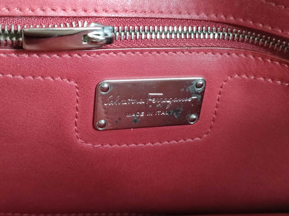 Salvatore Ferragamo Gancini Nolita GG-21E621 / Red Handbag