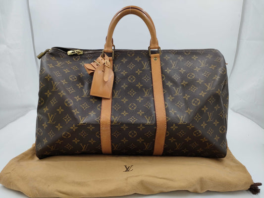 LOUIS VUITTON Monogram Keepall 50 Boston Bag