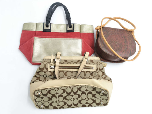 ETRO/COACH/FURLA 3-piece handbag