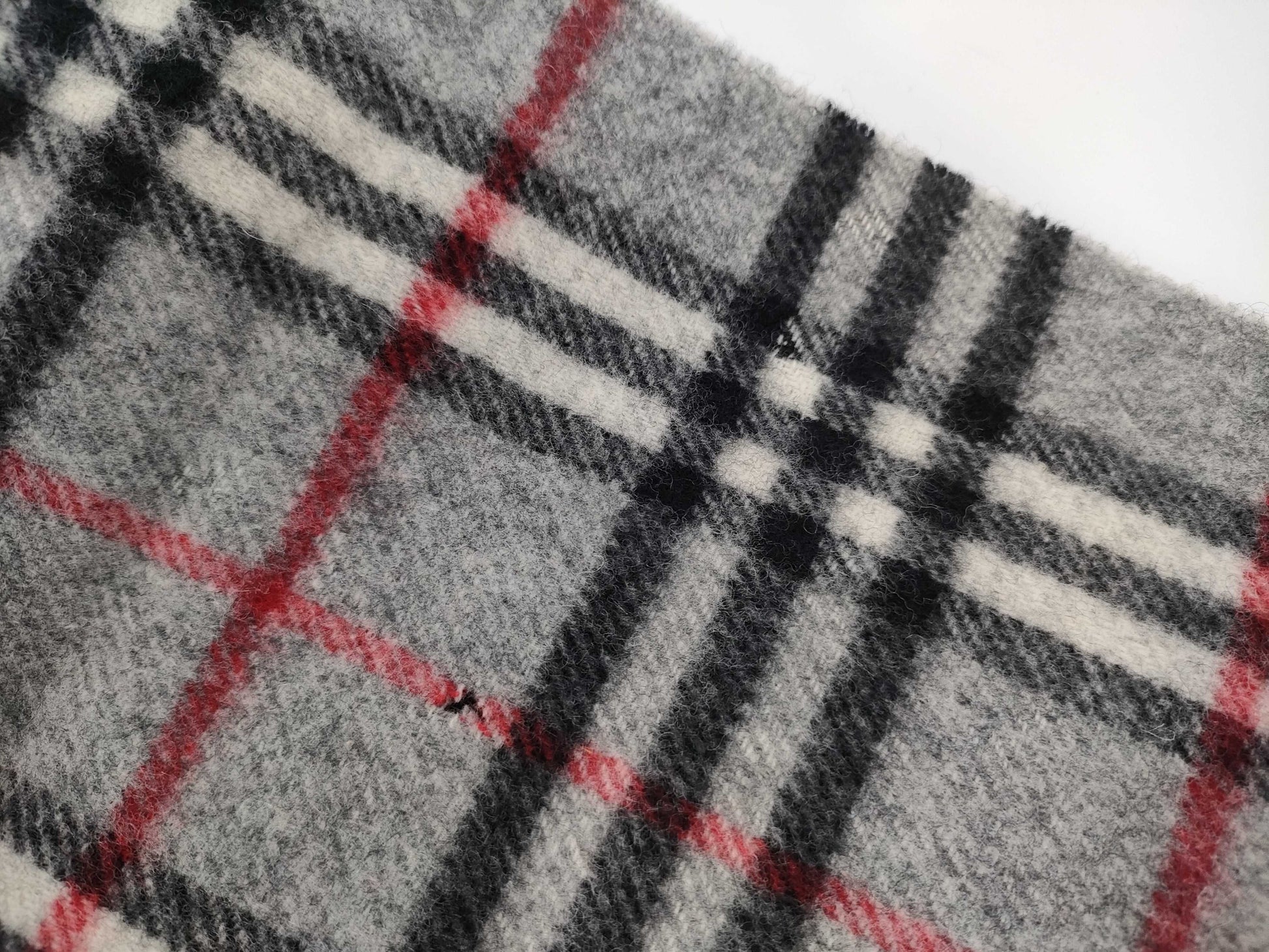 BURBERRY Scarf/Nova Check/Gray/Wool Scarf
