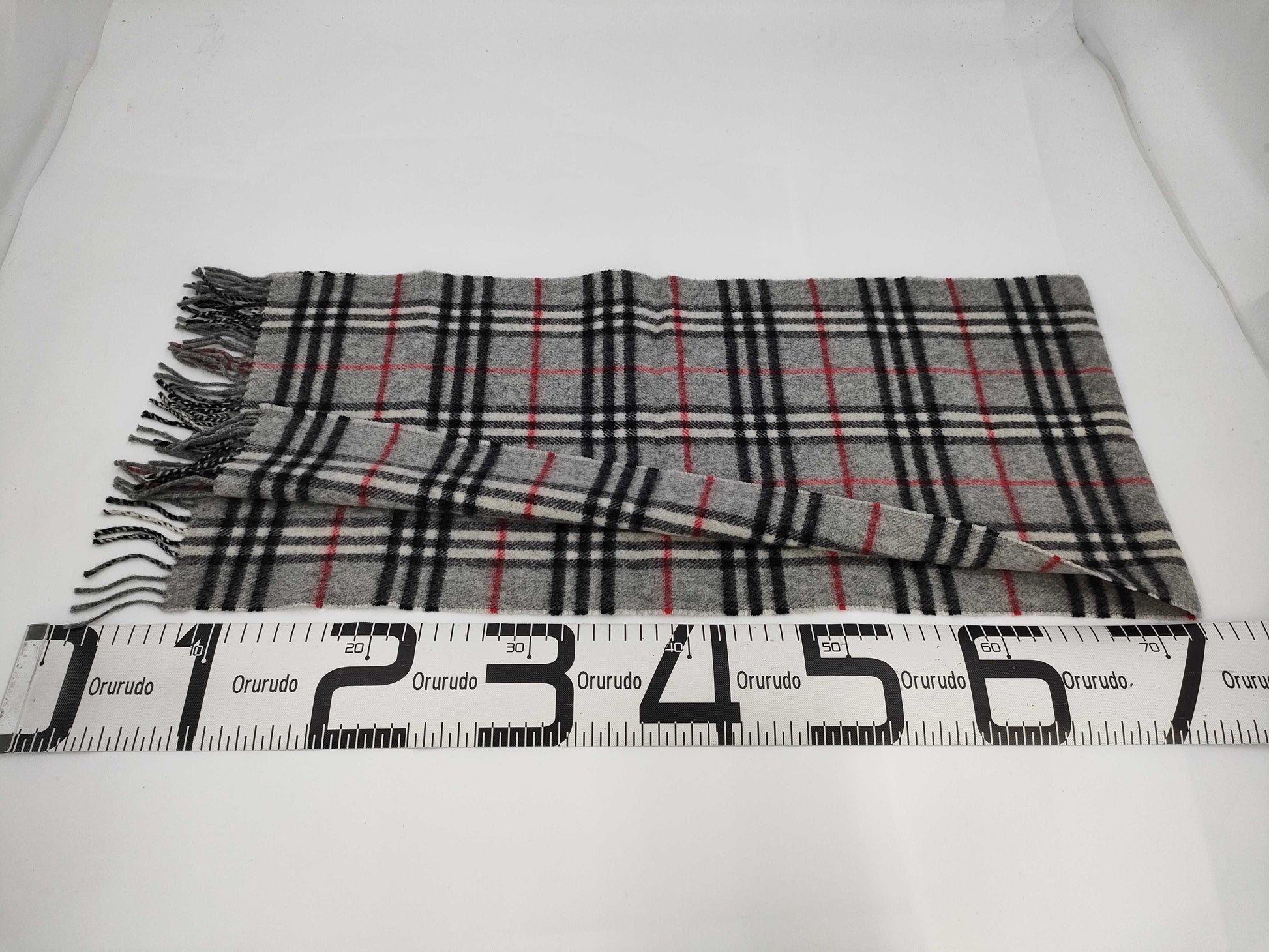 BURBERRY Scarf/Nova Check/Gray/Wool Scarf