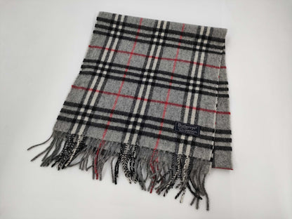 BURBERRY Scarf/Nova Check/Gray/Wool Scarf