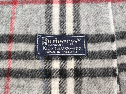 BURBERRY Scarf/Nova Check/Gray/Wool Scarf