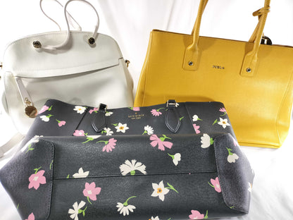 2 FURLA bags and 1 Kate Spade tote bag
